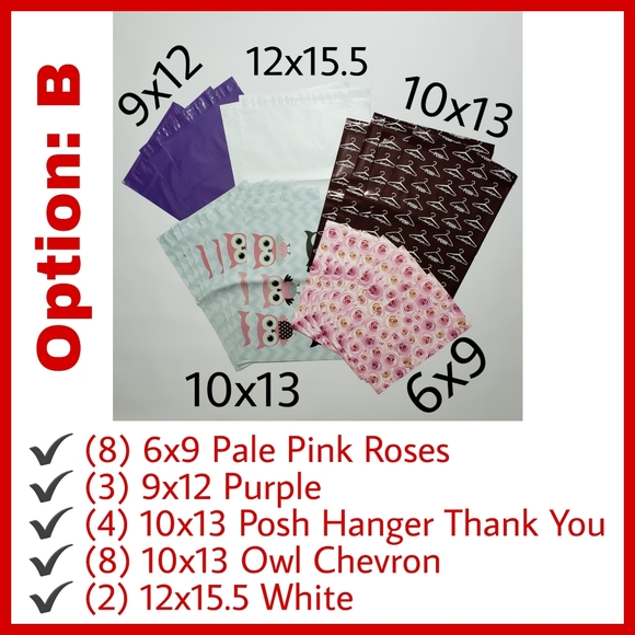 50 Polymailers Choose Your Bundles Posh Hanger - Picture 3 of 10